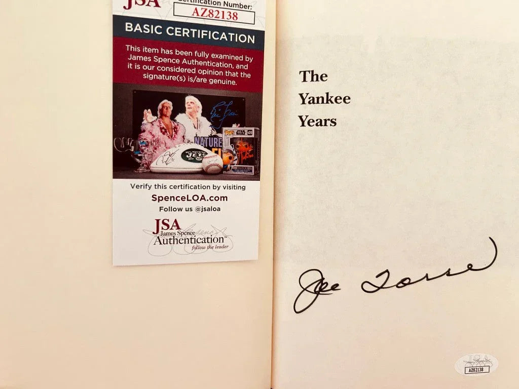 Joe Torre autographed The Yankee Years hardcover book JSA - AutographsForSale.com