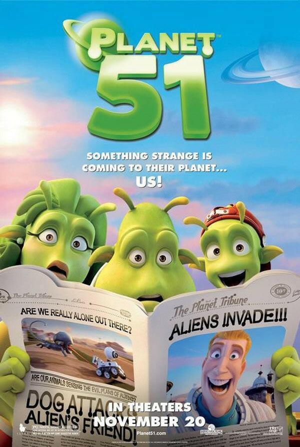 Planet 51 movie mini 2009 11x17 promo poster - AutographsForSale.com
