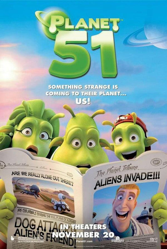 Planet 51 movie mini 2009 11x17 promo poster - AutographsForSale.com
