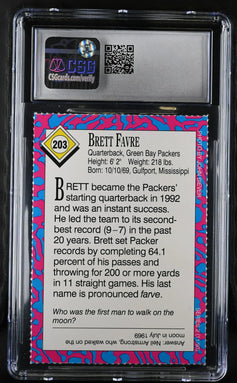 Brett Favre Green Bay Packers 1993 Sports Illustrated for Kids card CSG graded 9.5 Mint - AutographsForSale.com