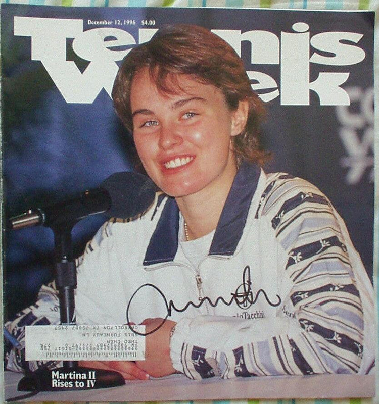 Martina Hingis autographed 1996 Tennis Week magazine - AutographsForSale.com