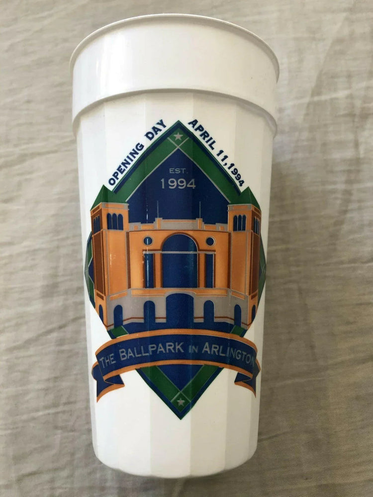 Texas Rangers 1994 Ballpark In Arlington Opening Day Commemorative plastic cup - AutographsForSale.com
