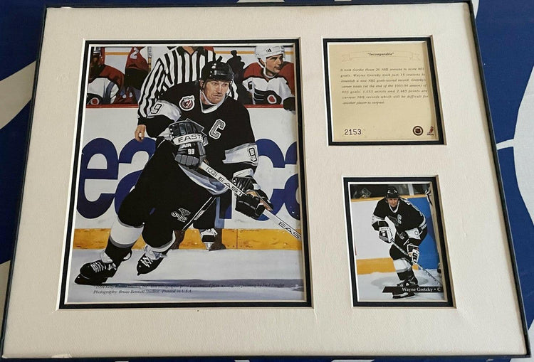 Wayne Gretzky LA Kings 11x14 Art Print matted framed - AutographsForSale.com