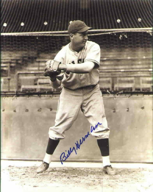 Billy Herman autographed Chicago Cubs 8x10 photo - AutographsForSale.com