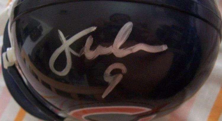 Jim McMahon Richard Dent signed Chicago Bears mini helmet JSA - AutographsForSale.com