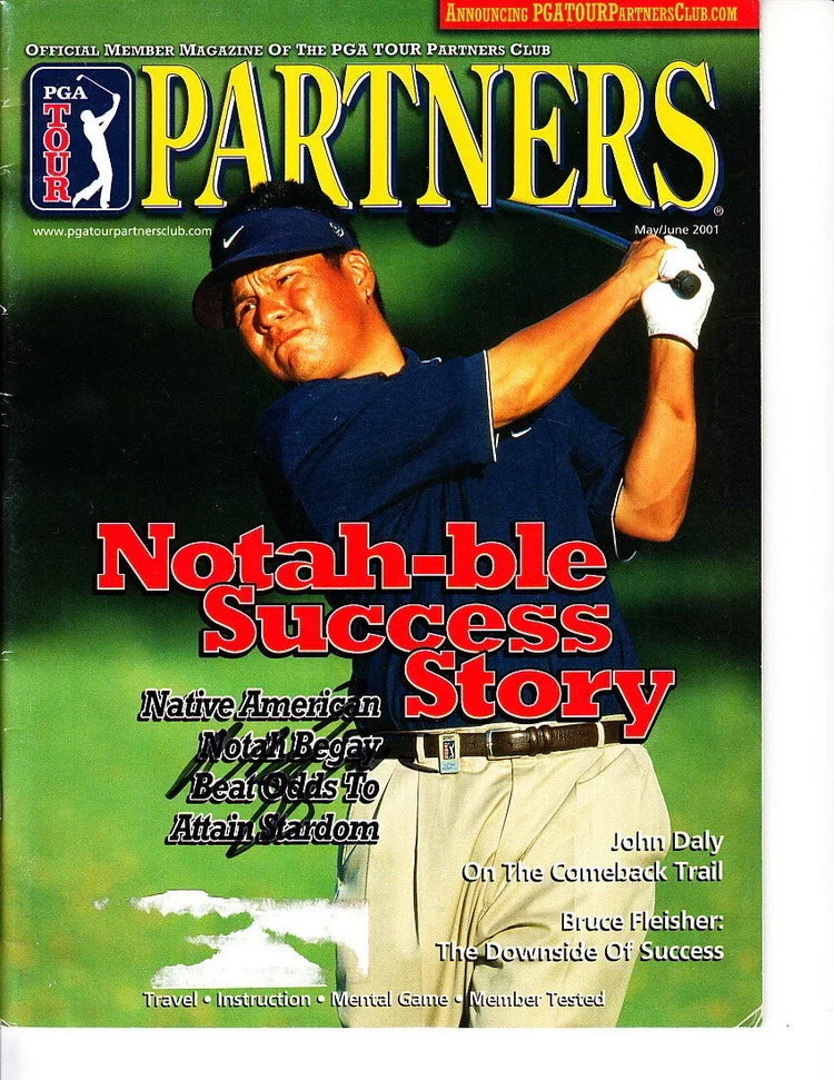 Notah Begay autographed 2001 PGA Tour Partners magazine - AutographsForSale.com