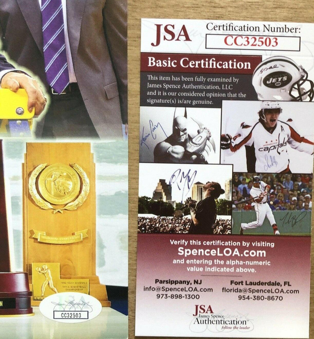 Mike Coach K Krzyzewski signed Duke Blue Devils 5 Titles photo JSA - AutographsForSale.com