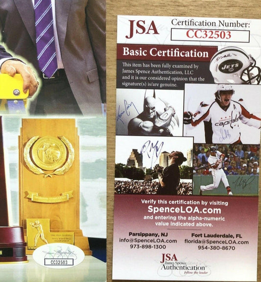 Mike Coach K Krzyzewski signed Duke Blue Devils 5 Titles photo JSA - AutographsForSale.com