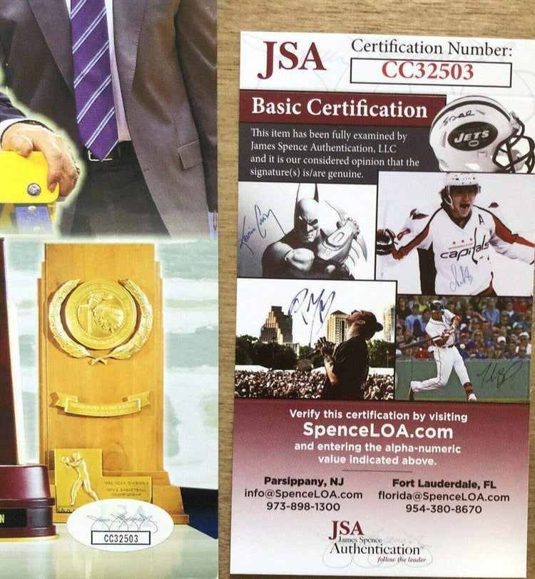 Mike Coach K Krzyzewski signed Duke Blue Devils 5 Titles photo JSA - AutographsForSale.com