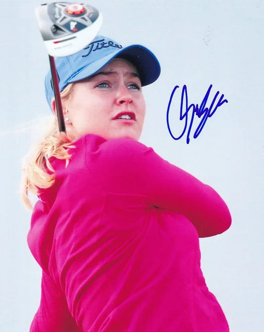 Charley Hull autographed 8x10 LPGA golf photo - AutographsForSale.com