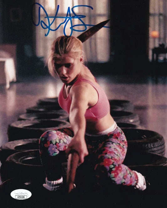 Kristy Swanson autographed Buffy the Vampire Slayer 8x10 action photo JSA - AutographsForSale.com