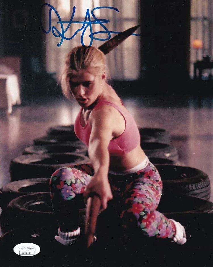 Kristy Swanson autographed Buffy the Vampire Slayer 8x10 action photo JSA - AutographsForSale.com