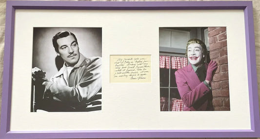 Cesar Romero signed handwritten note framed Joker & portrait 8x10 photos JSA - AutographsForSale.com