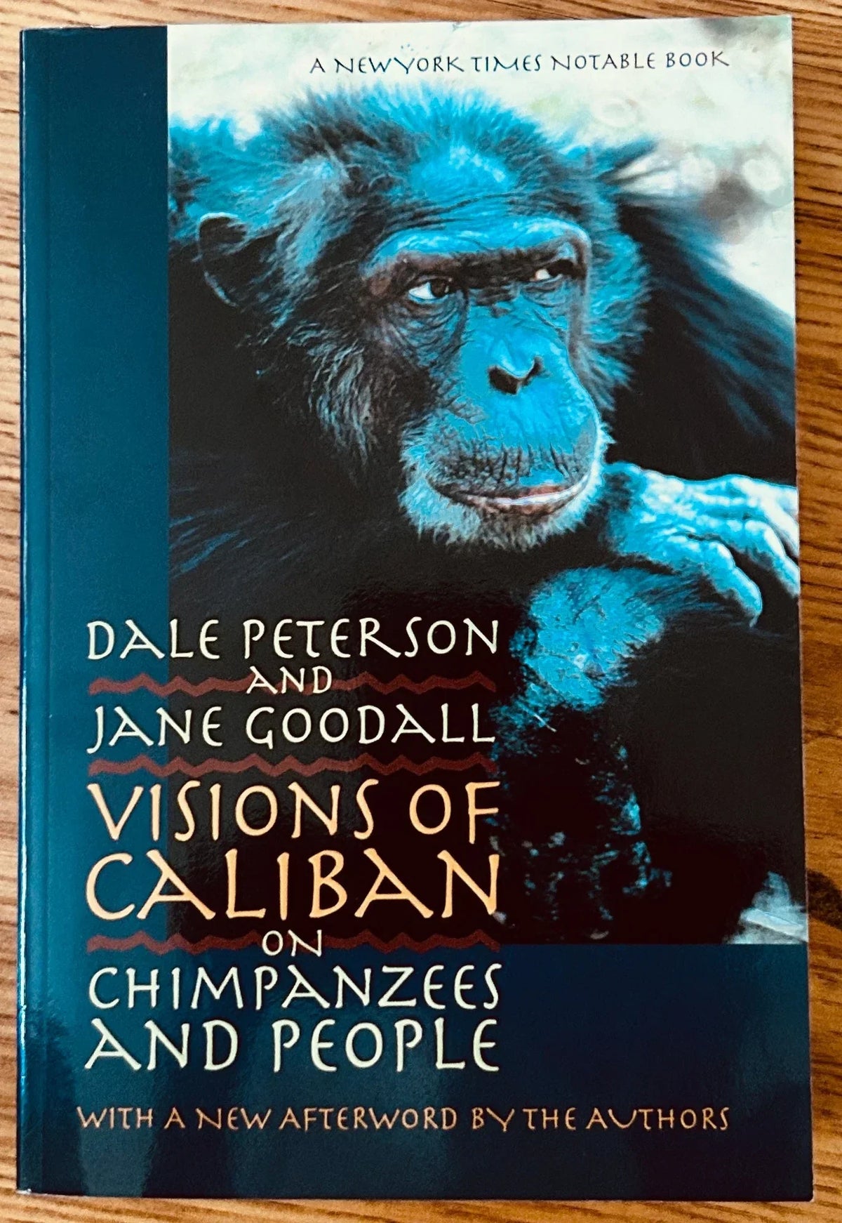 Jane Goodall autographed Visions of Caliban paperback book JSA - AutographsForSale.com