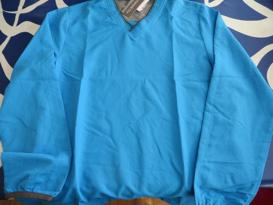 Ashworth golf blue windshirt or pullover windbreaker jacket NEW - AutographsForSale.com