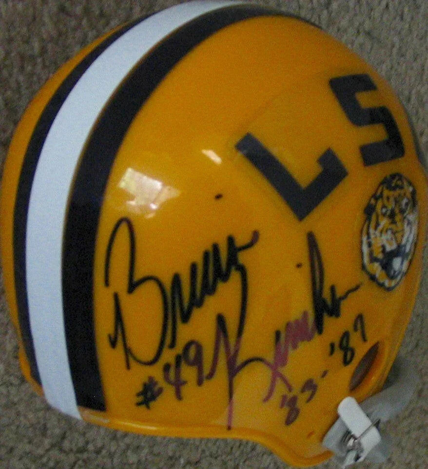 Brian Kinchen autographed LSU Tigers Throwback mini helmet - AutographsForSale.com