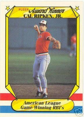 1987 Fleer Award winners 44 card baseball set Tony Gwynn Don Mattingly Cal Ripken Ozzie Smith - AutographsForSale.com