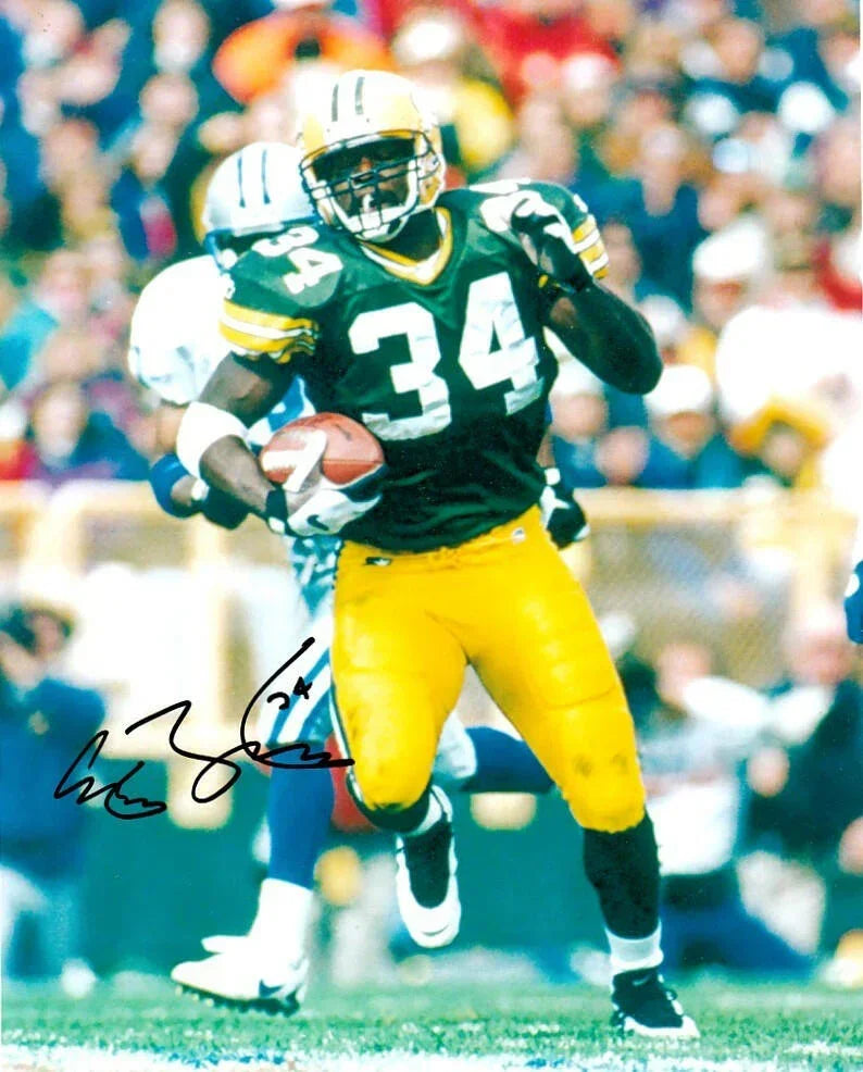Edgar Bennett autographed Green Bay Packers 8x10 photo - AutographsForSale.com