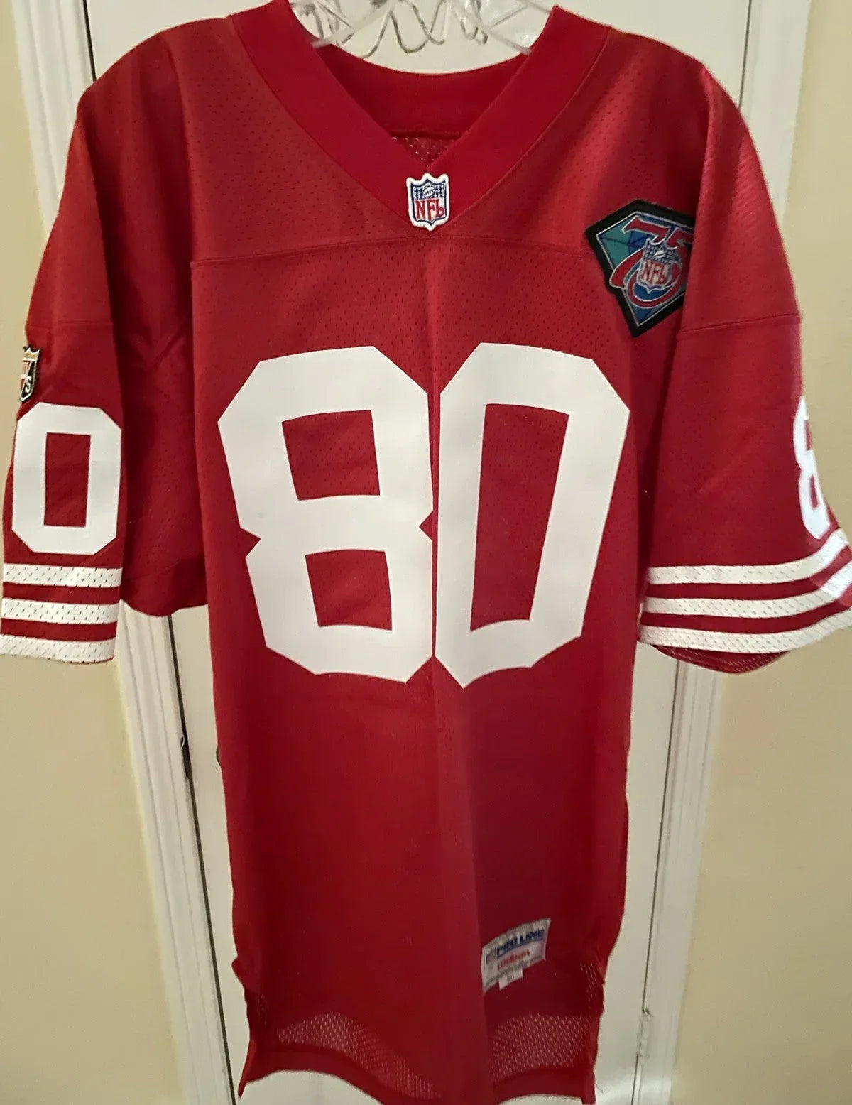 Jerry Rice signed SF 49ers 1994 Wilson game model jersey JSA - AutographsForSale.com