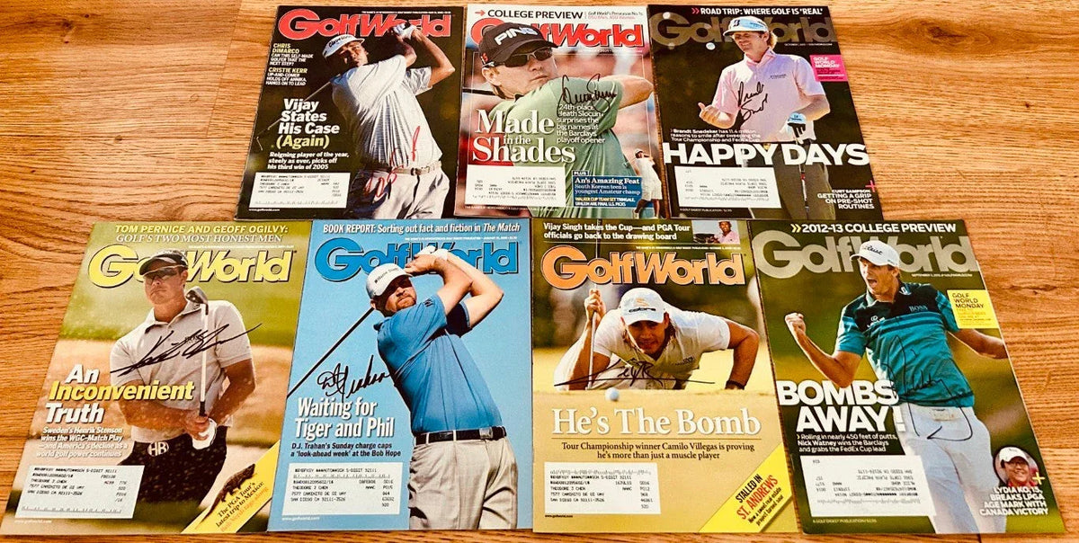49 signed Golf World issues Darren Clarke Jason Dufner Vijay Singh Nick Price Henrik Stenson - AutographsForSale.com