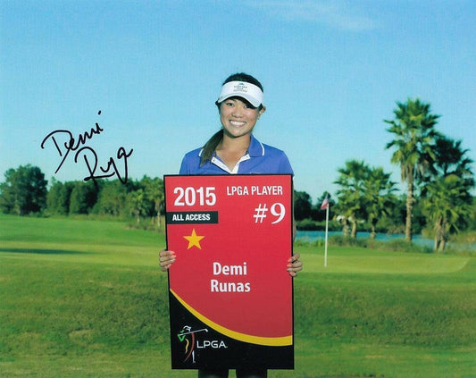 Demi Runas autographed 8x10 LPGA photo - AutographsForSale.com