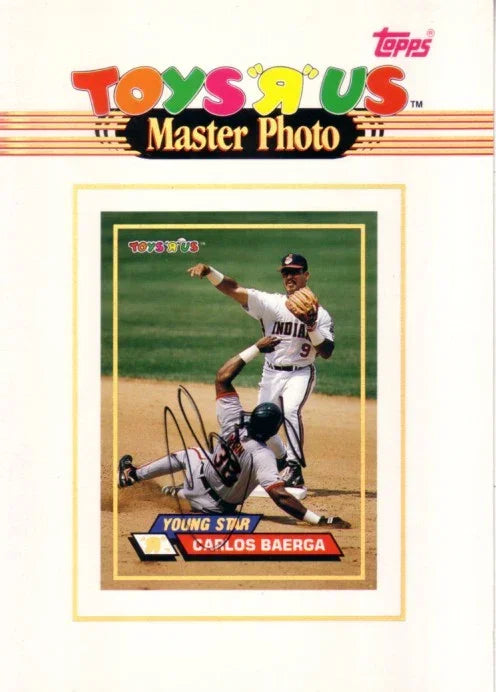 Carlos Baerga autographed Cleveland Indians 1993 Stadium Club Toys R Us Master Photo card - AutographsForSale.com