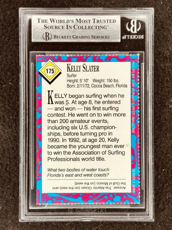 Kelly Slater signed 1993 SI for Kids RC BAS certified - AutographsForSale.com