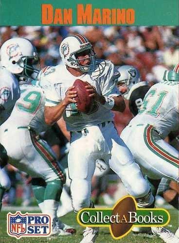 Dan Marino Miami Dolphins 1990 Pro Set Collect A book card - AutographsForSale.com