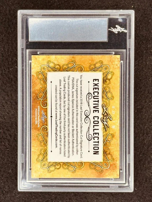 Troy Aikman 2018 Leaf Masterpiece Cut Signature card 1/1 JSA Dallas Cowboys - AutographsForSale.com