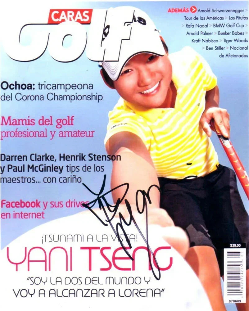 Yani Tseng autographed Caras golf magazine cover 8x10 photo - AutographsForSale.com