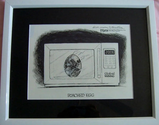 Steve Breen signed 2006 San Diego Union-Tribune cartoon framed - AutographsForSale.com