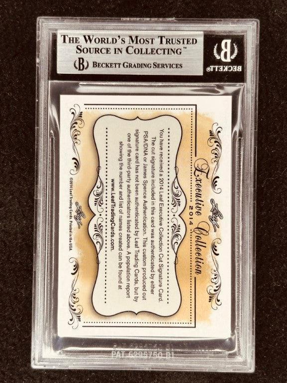 Ray Meyer 2014 Leaf Masterpiece Cut Signature certified signed card 1/1 DePaul - AutographsForSale.com