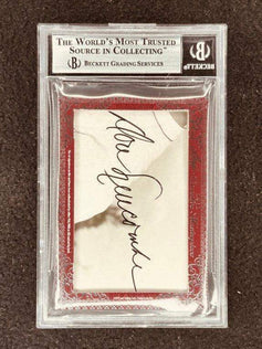 Duke Snider & Don Newcombe 2012 Leaf Masterpiece Cut Signature certified signed card 1/1 JSA Dodgers - AutographsForSale.com