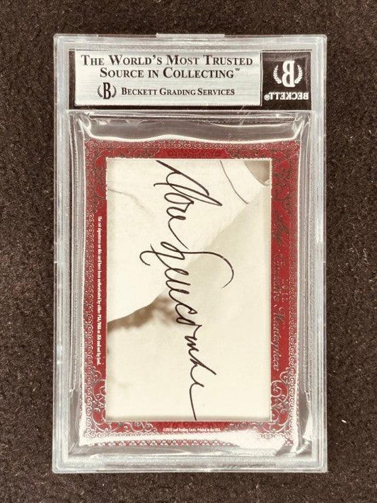 Duke Snider & Don Newcombe 2012 Leaf Masterpiece Cut Signature certified signed card 1/1 JSA Dodgers - AutographsForSale.com
