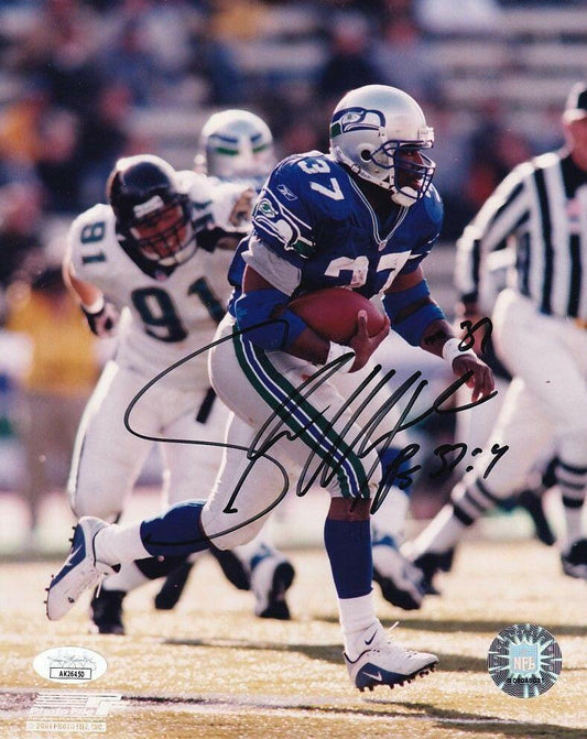 Shaun Alexander autographed Seattle Seahawks 8x10 photo JSA - AutographsForSale.com