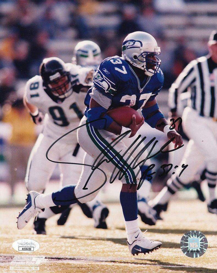 Shaun Alexander autographed Seattle Seahawks 8x10 photo JSA - AutographsForSale.com