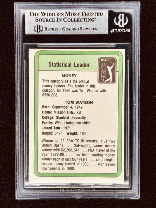 Tom Watson autographed 1981 Donruss PGA Tour golf card BAS - AutographsForSale.com