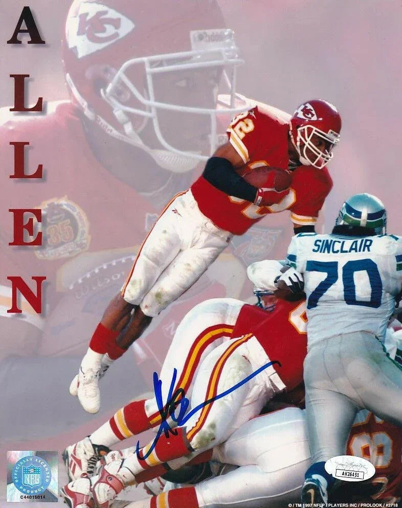 Marcus Allen autographed Kansas City Chiefs 8x10 photo JSA - AutographsForSale.com