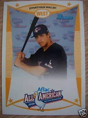 Jonathan Walsh 2008 AFLAC Bowman Rookie Card - AutographsForSale.com