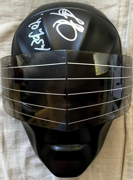 Ray Park signed G.I. Joe Snake Eyes black plastic mask w/ Yo Joe JSA - AutographsForSale.com