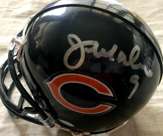 Jim McMahon Willie Gault signed Chicago Bears mini helmet JSA - AutographsForSale.com
