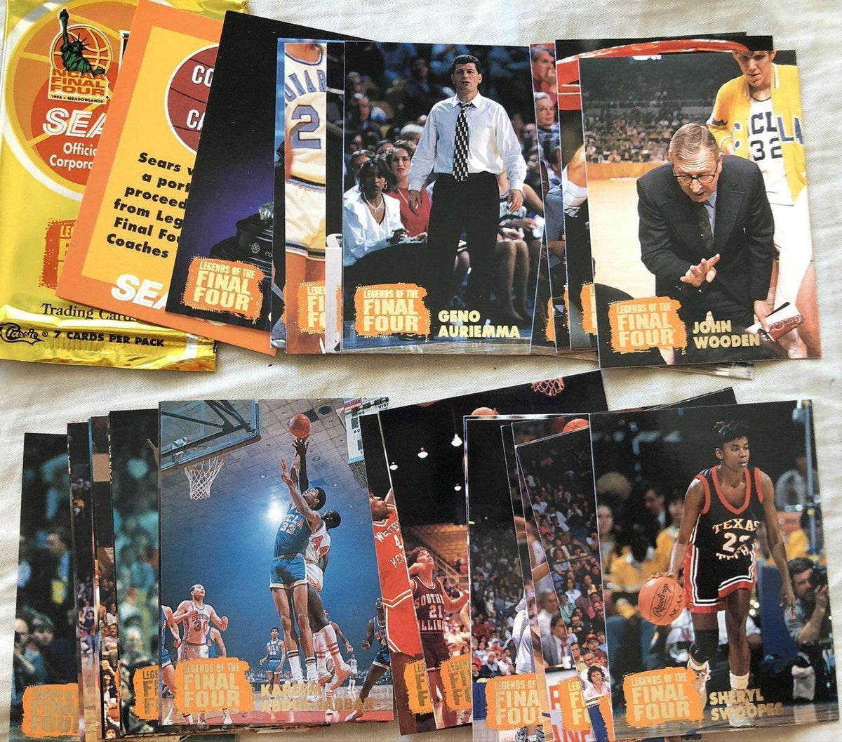 1996 Classic Legends of Final 4 32 card set Geno Auriemma RC Dean Smith Dawn Staley Pat Summitt Tara VanDerveer - AutographsForSale.com
