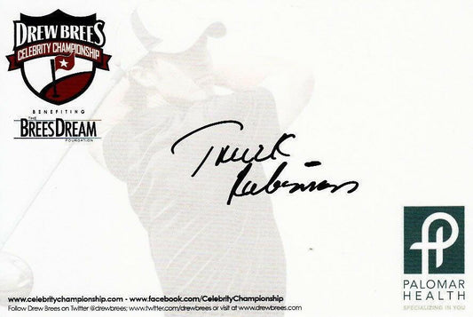 Truck Robinson autographed 4x6 signature card Bullets Suns - AutographsForSale.com