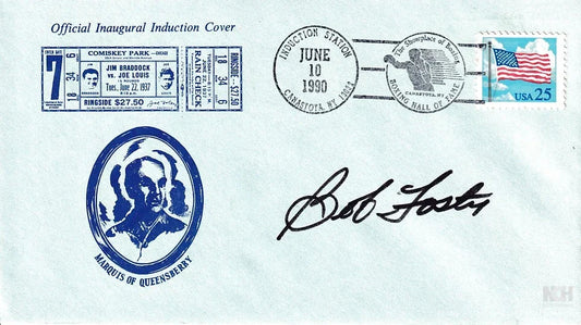 Bob Foster signed 1990 Boxing Hall of Fame cachet envelope - AutographsForSale.com
