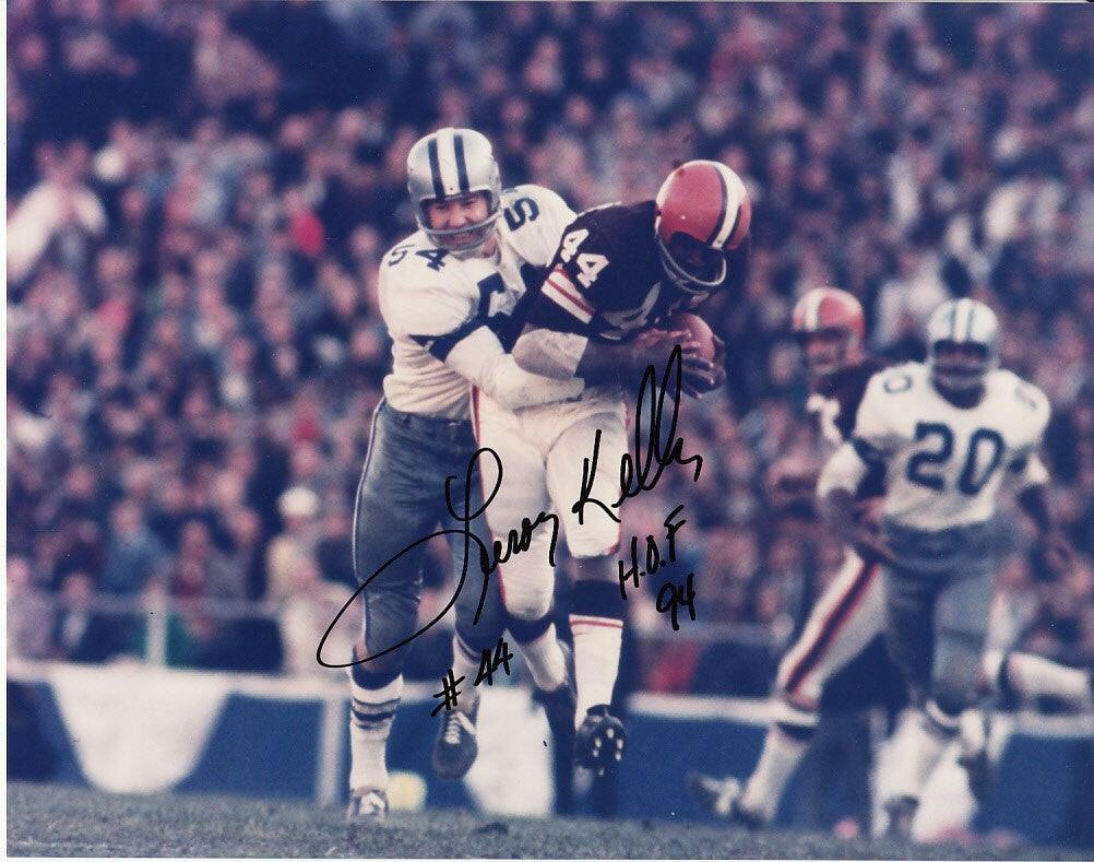 Leroy Kelly signed Cleveland Browns 8x10 horizontal photo with HOF 94 - AutographsForSale.com