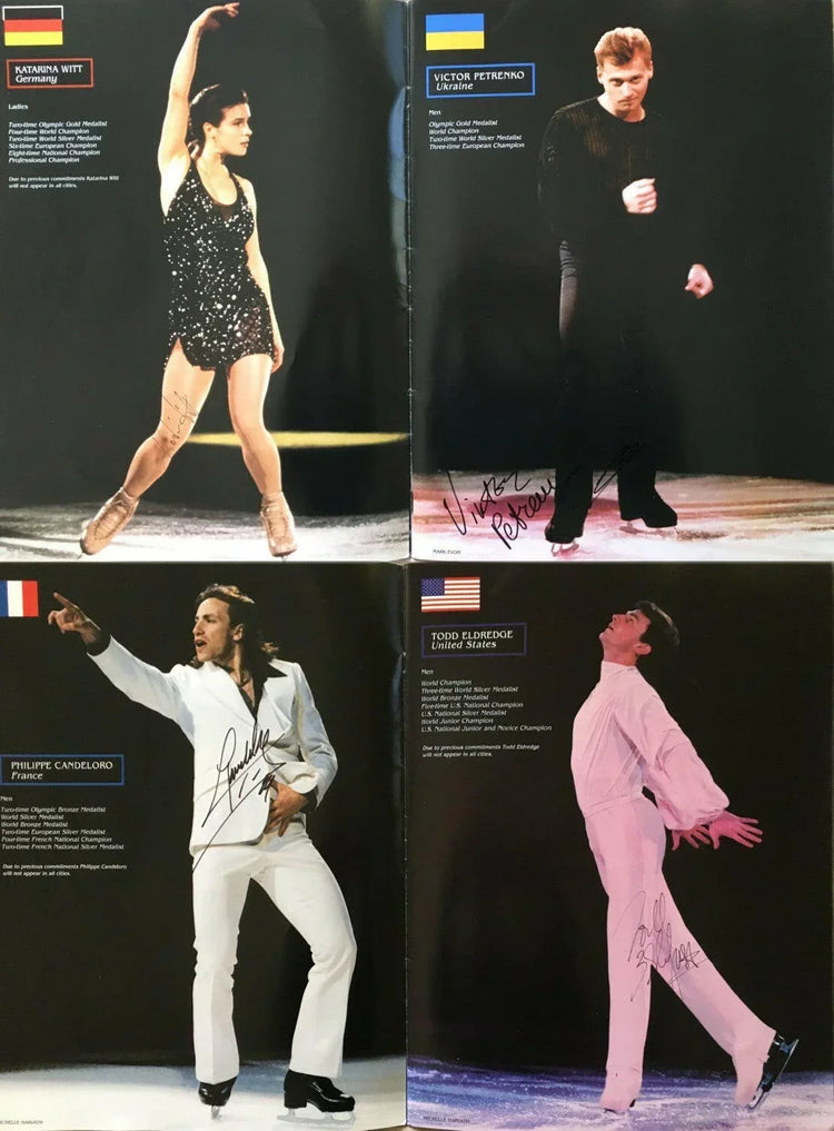 Katarina Witt Rudy Galindo Viktor Petrenko signed 1999 Champions On ice skating program - AutographsForSale.com