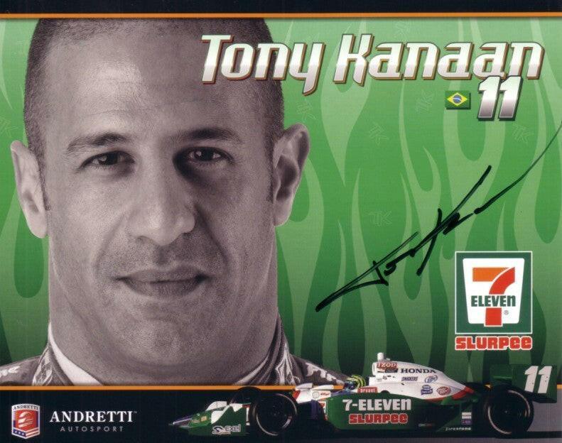 Tony Kanaan autographed Andretti racing photo card - AutographsForSale.com
