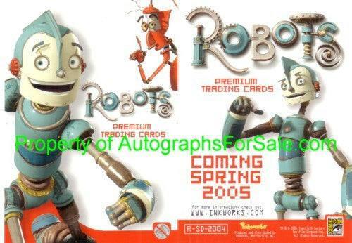 Robots movie 2004 Comic-Con promo card R-SD-2004 - AutographsForSale.com