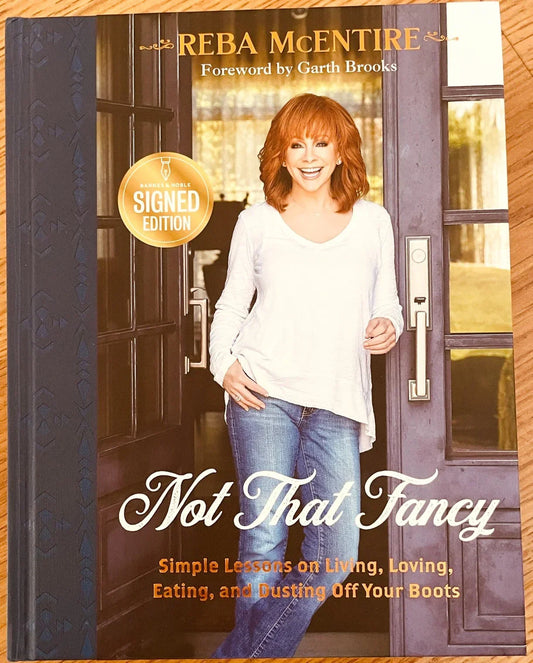Reba McEntire autographed Not That Fancy hardcover cookbook JSA - AutographsForSale.com