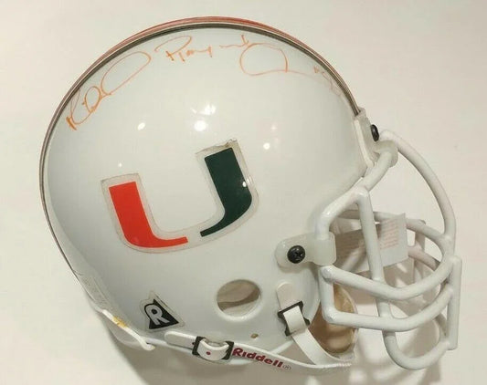 Michael Irvin autographed Miami Hurricanes mini helmet inscribed Playmaker (JSA) - AutographsForSale.com
